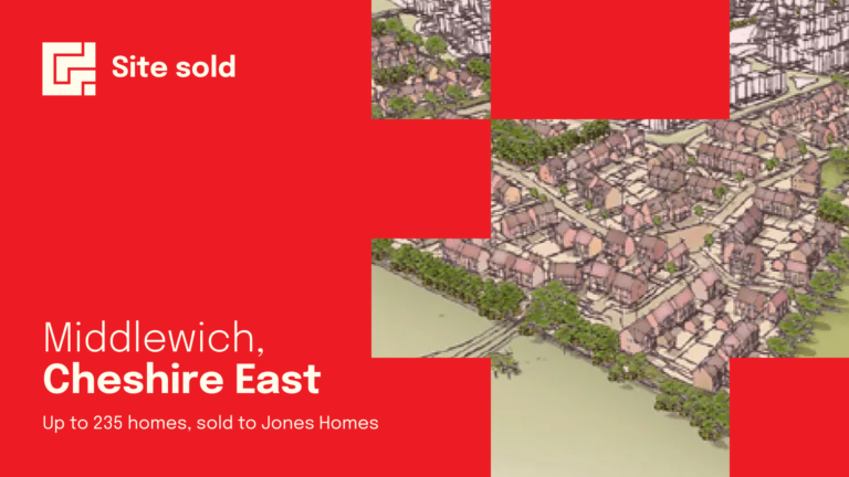 Success in Middlewich, Cheshire East: Site Sold