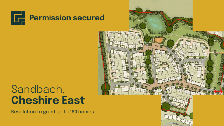 Success in Sandbach, Cheshire East: Planning Permission Granted